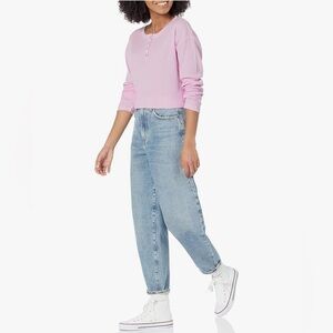 GAP Waffle Knit Long Sleeve Top